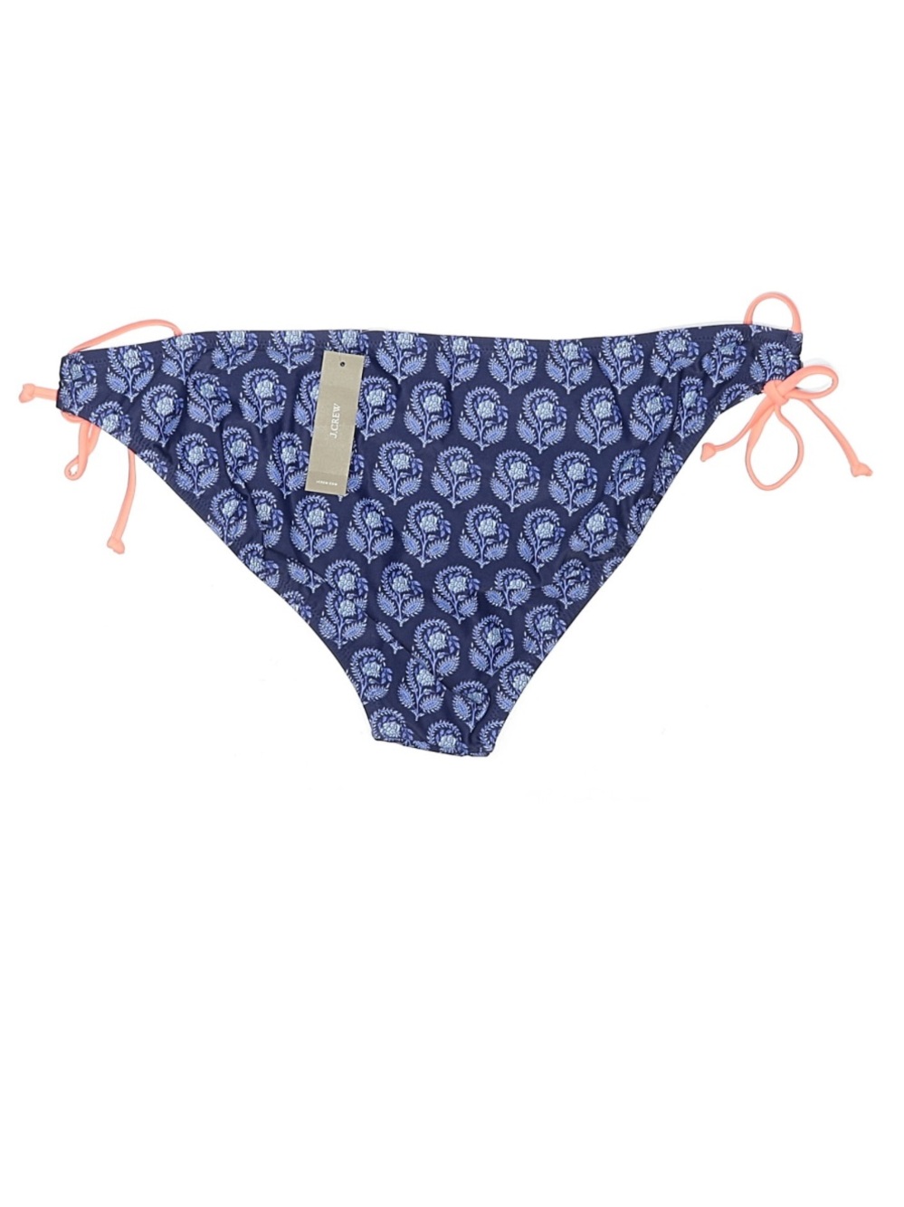 J.Crew Re-Imagined Blue Print Side Tie Bikini Bottoms 2X NWT Plus - Picture 2 of 4